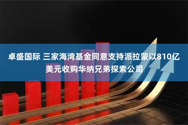卓盛国际 三家海湾基金同意支持派拉蒙以810亿美元收购华纳兄弟探索公司